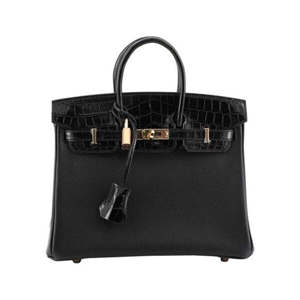 エルメス★<限定品で貴重>美しすぎるBIRKINタッチクロコxトゴ30 ブラック