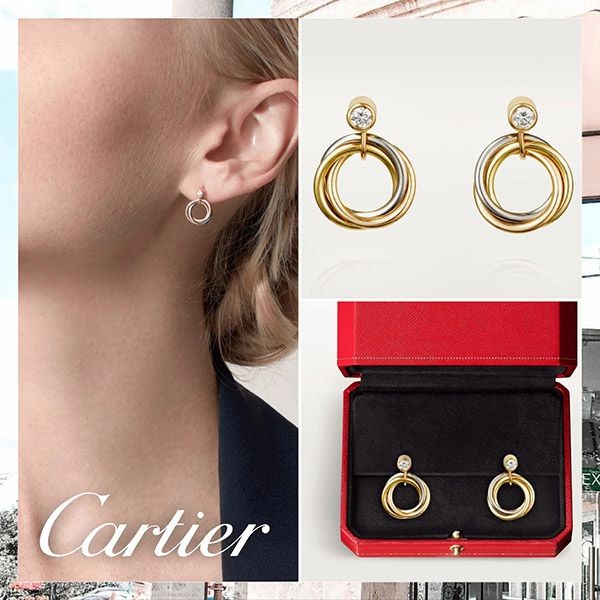 カルティエ トリニティ ピアス